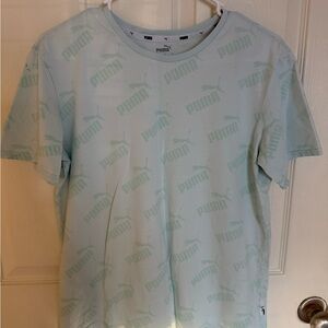 Puma Light Green Logo T-Shirt